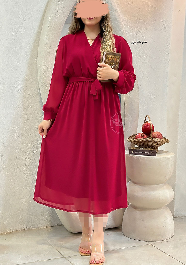 پیراهن-حریر-سلنا-دو-سرخابی پیراهن-حریر-سلنا-دو-سرخابی