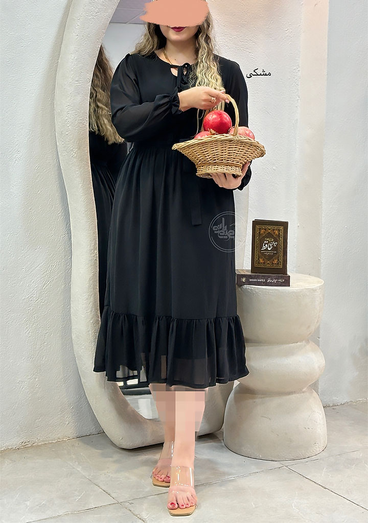 پیراهن-حریر-هیلدا-مشکی پیراهن-حریر-هیلدا-مشکی