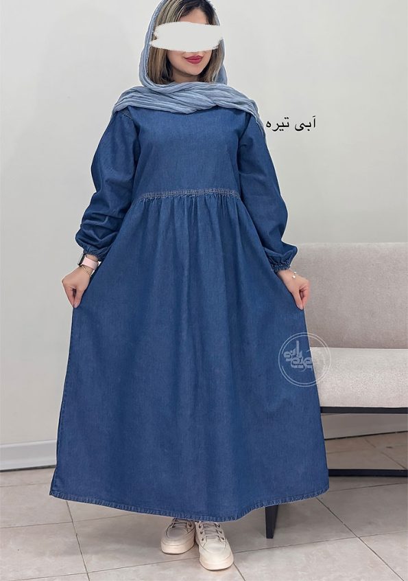 پیراهن-جین-هفت-آبی-نیره