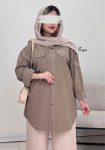 مانتو-لینن-سورن-دو-سرمه-ای