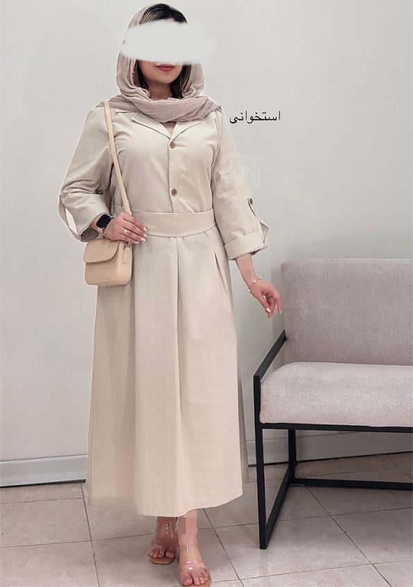 پیراهن-مزونی-ملیناز-استخوانی