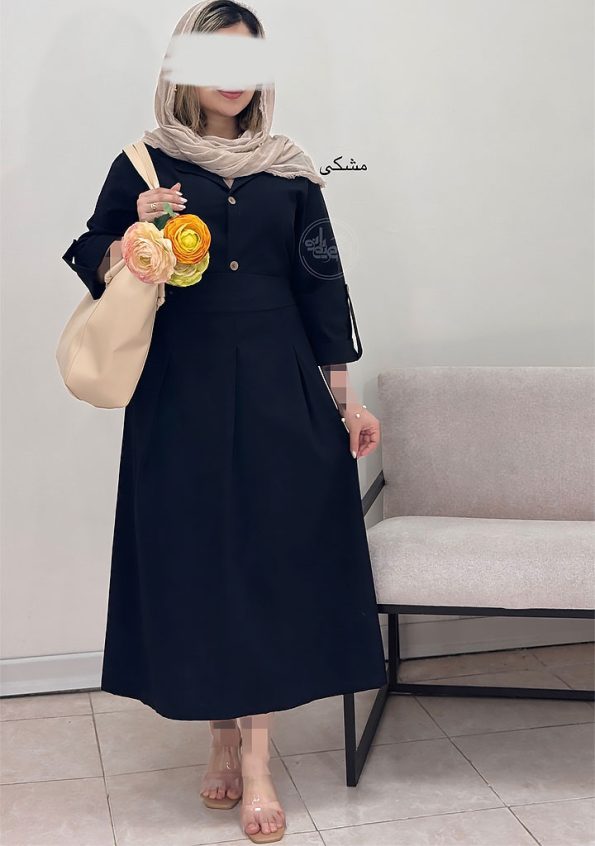 پیراهن-مزونی-ملیناز-مشکی