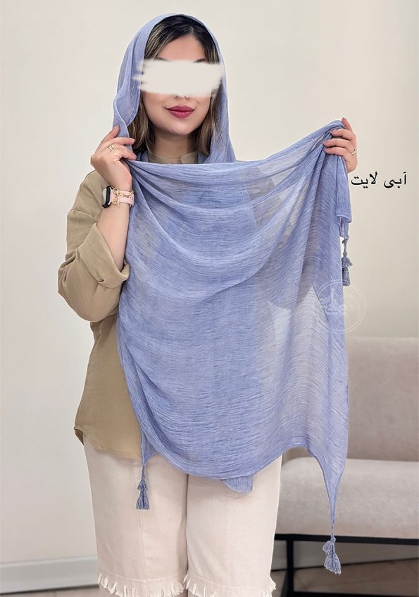 شال-کنفی-نیوشا-آبی-لایت