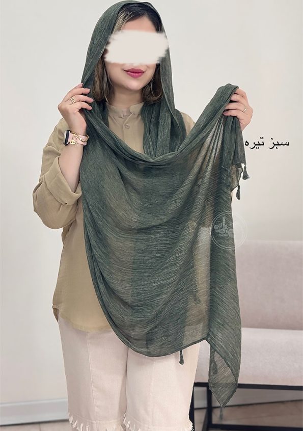 شال-کنفی-نیوشا-سبز-تیره