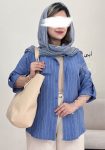 شومیز-دلارام-سرمه-ای