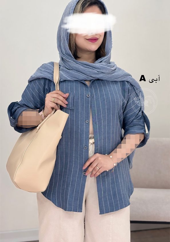 شومیز-دلارام-آبی-A