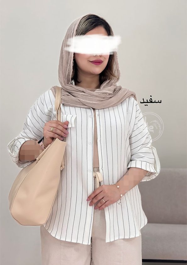 شومیز-دلارام-سفید