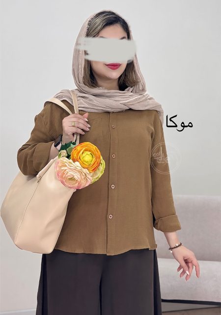 شومیز-لینن-ساغر-موکا