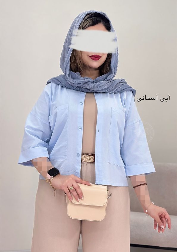 شومیز-نادیا-آبی-آسمانی