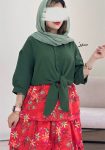 شومیز-گره-ای-سرخابی