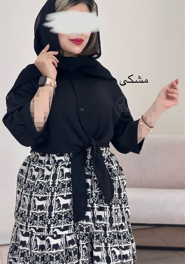 شومیز-گره-ای-مشکس