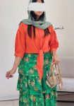 شومیز-گره-ای-سرخابی