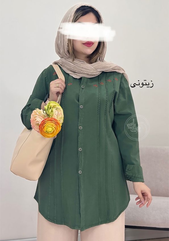 مانتو-گلدوزی-مهسا-زیتونی