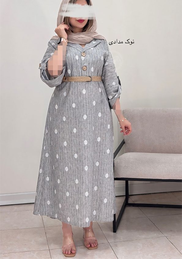 پیراهن-آیناز-نوک-مدادی