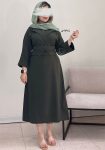 پیراهن-مانتویی-ساناز-موکا