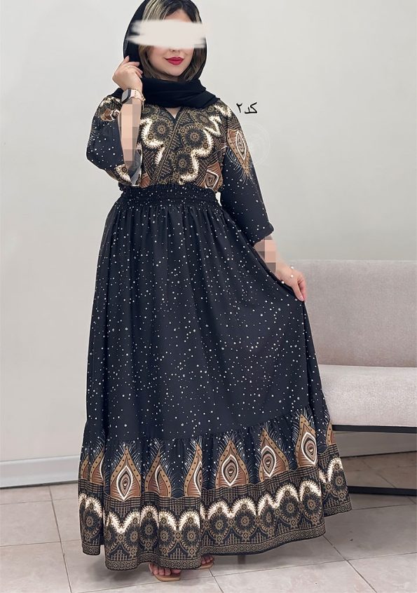 پیراهن-مزونی-طاوس-کد-2