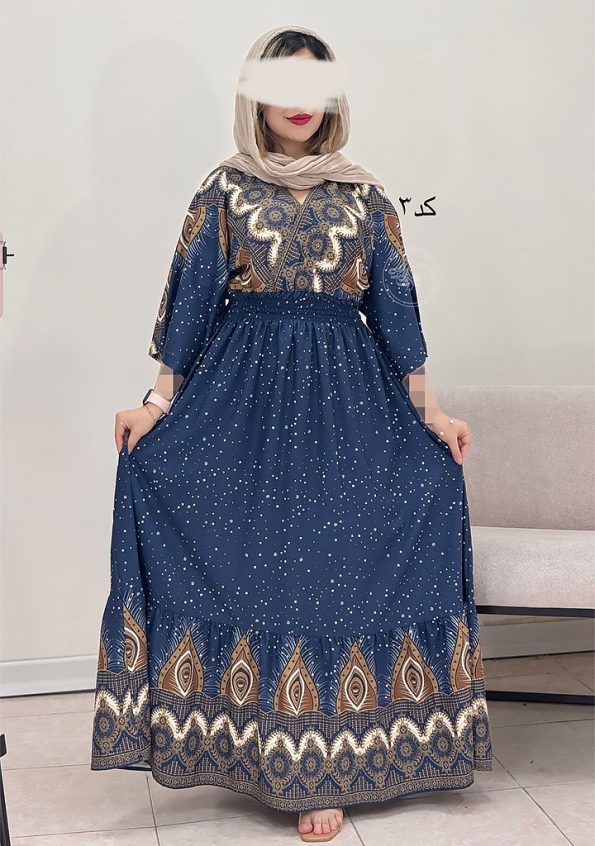 پیراهن-مزونی-طاوس-کد-3