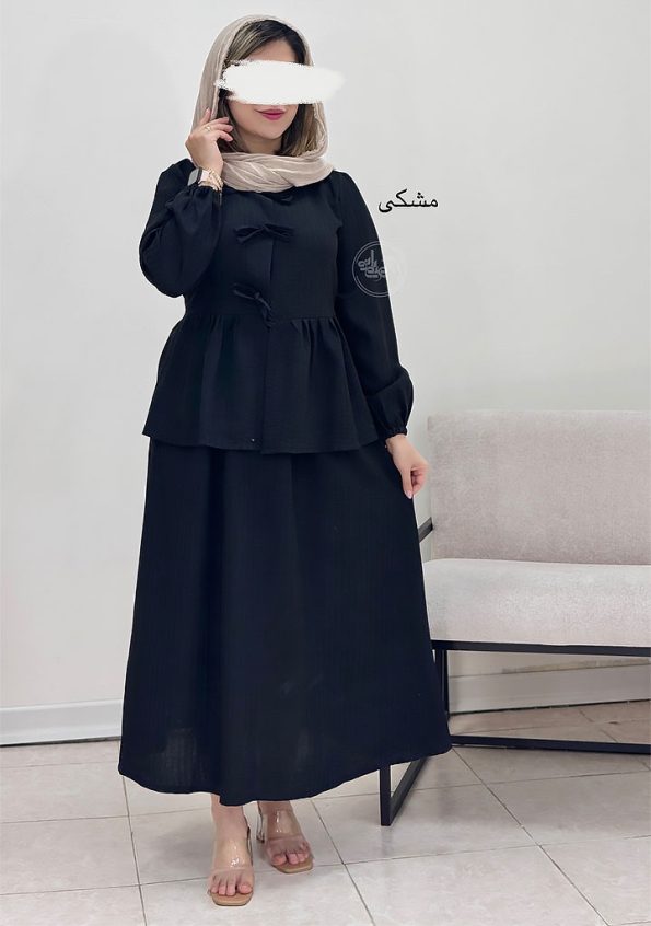 ست-شومیز-و-دامن-دیبا-مشکی