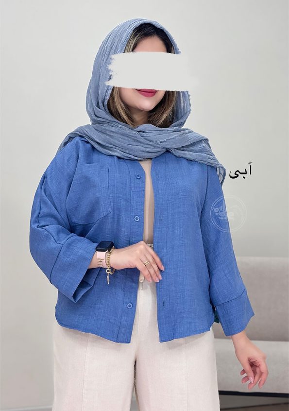 شومیز-باکسی-مانیا-آبی
