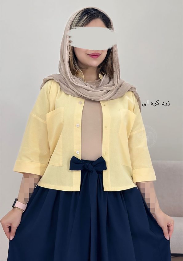 شومیز-نادیا-دو-زرد-کره-ای