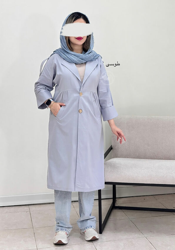 مانتو-لینن-بلند-دو-طوسی