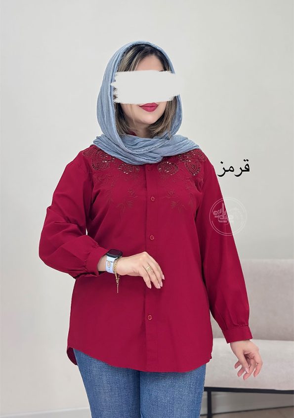مانتو-لینن-سنا-قرمز