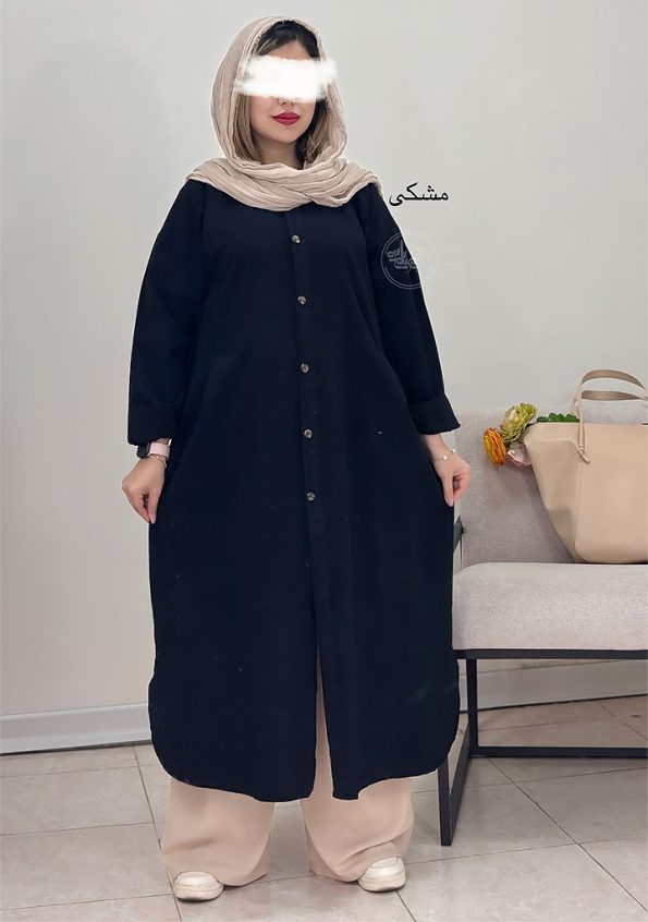 مانتو-لینن-میترا-مشکی