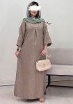 پیراهن-کفتان-نازلی-سرمه-ای