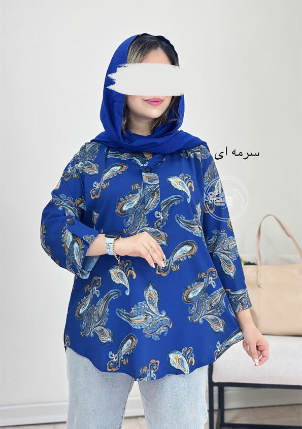 شومیز-سروین-سرمه-ای
