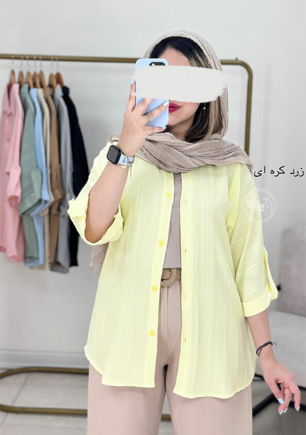 شومیز-پاستیلی-1-زرد-کره-ای
