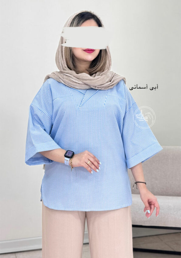 مانتو-جلو-بسته-سارا-آبی-آسمانی