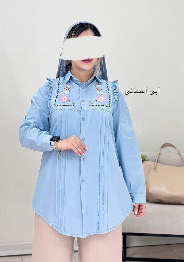 مانتو-گلدوزی-ندا-آبی-آسمانی