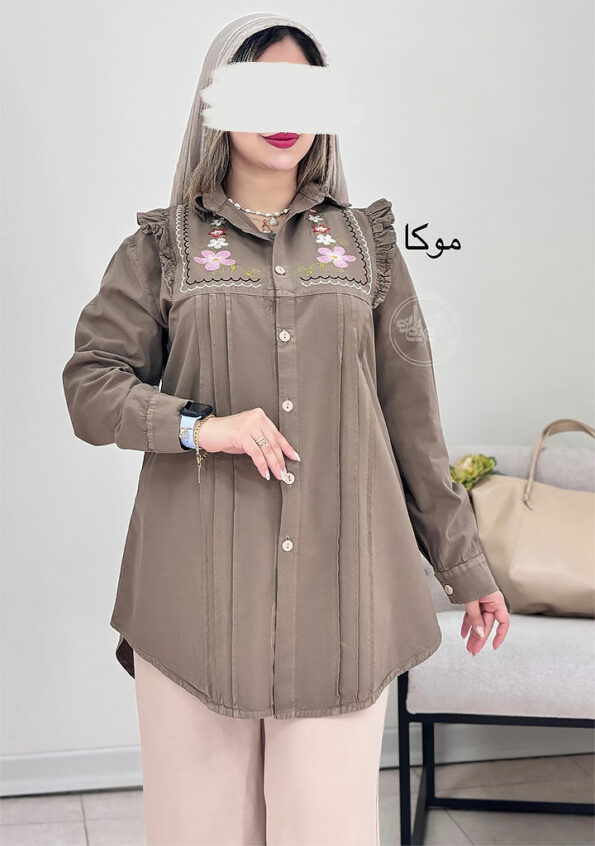 مانتو-گلدوزی-ندا-موکا