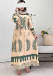 پیراهن-ماکسی-پر-سرمه-ای