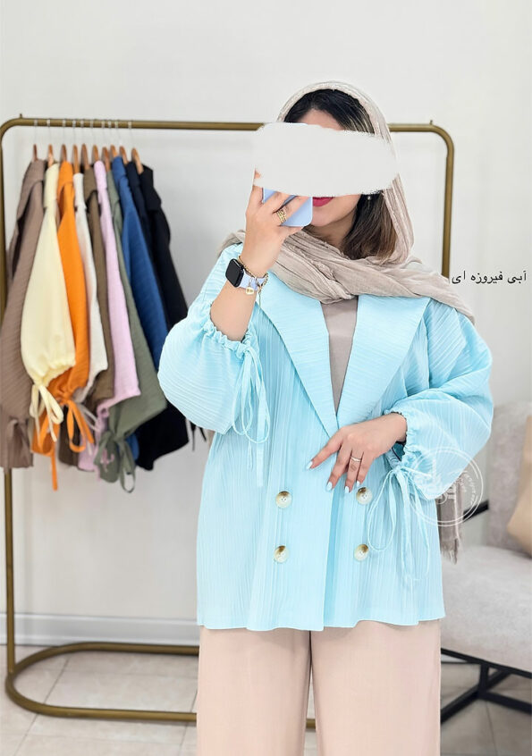 مانتو-کتی-کژال-فیروزه-ای