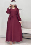 پیراهن-مزونی-سیندرلا-سرمه-ای