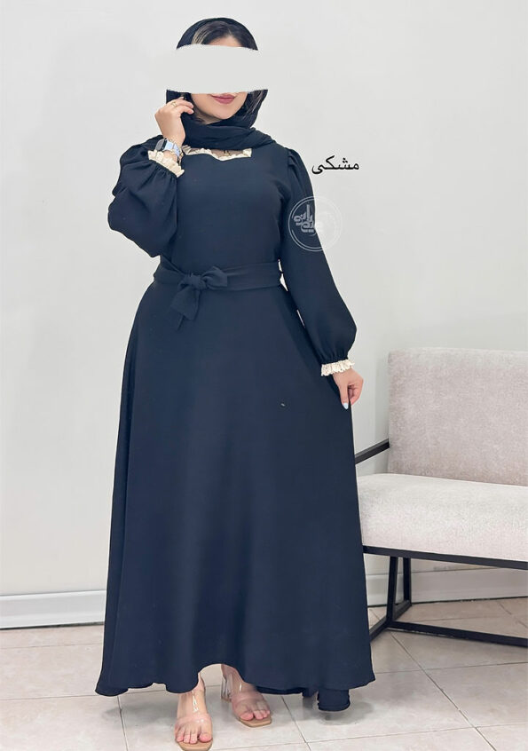 پیراهن-مزونی-سیندرلا-مشکی