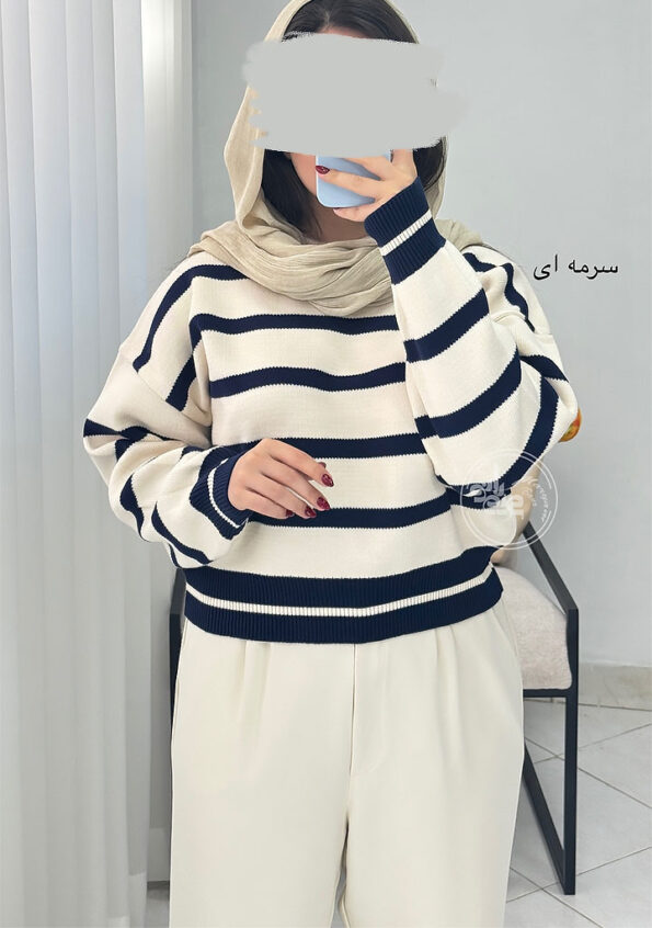 بافت-زبرا-پاستیلی-سرمه-ای