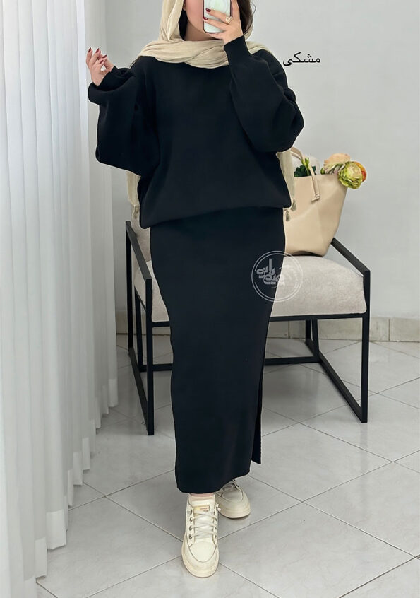 ست-رویه-و-سارافون-وانیا-مشکی