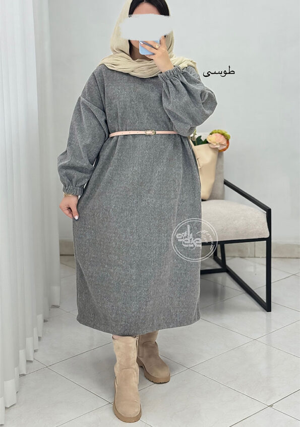 پالتو-پرنیان-طوسی