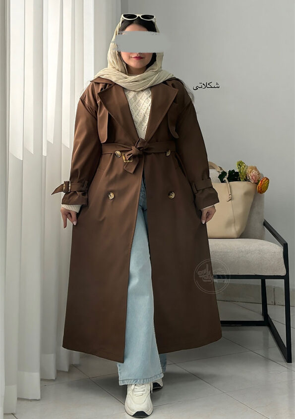 بارونی-بلند-زوشا-شکلاتی