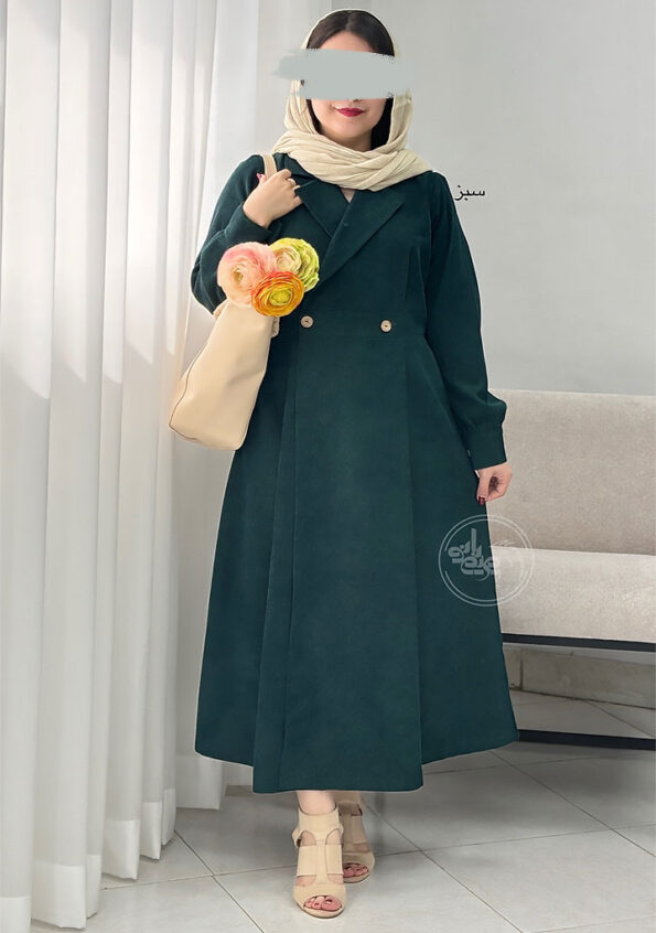 مانتو-بلند-مارتا-شش-سبز