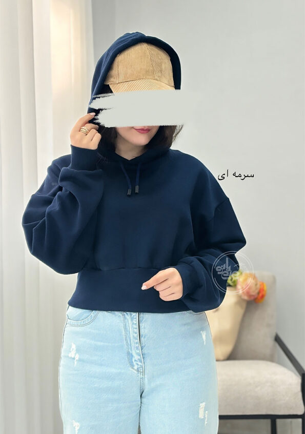 هودی-کراپ-سرمه-ای