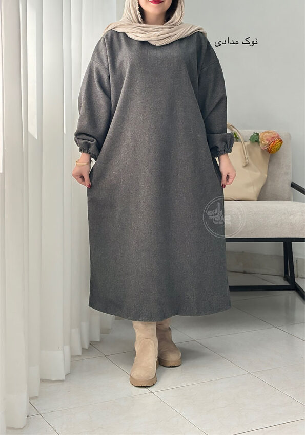 پالتو-فوتر-ساتین-سه-نوک-مدادی