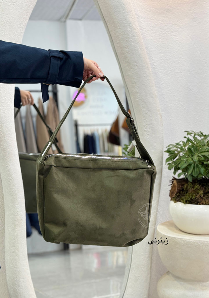 کیف-دو-زیپ-زیتونی کیف-دو-زیپ-زیتونی
