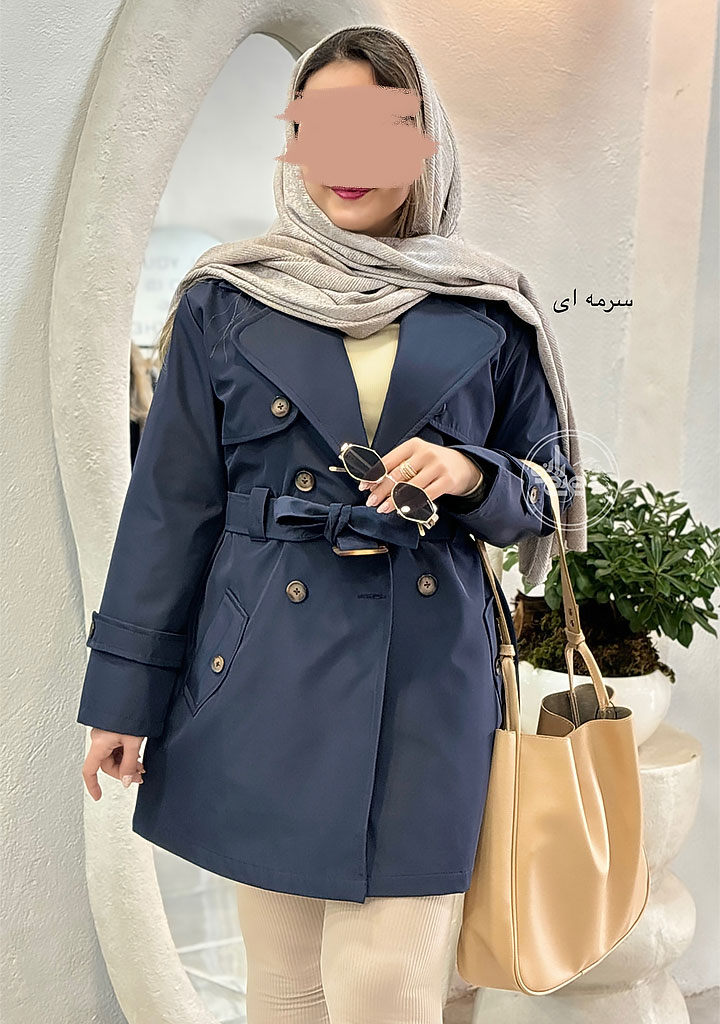 بارونی-آستردار-آنیا-سرمه-ای بارونی-آستردار-آنیا-سرمه-ای