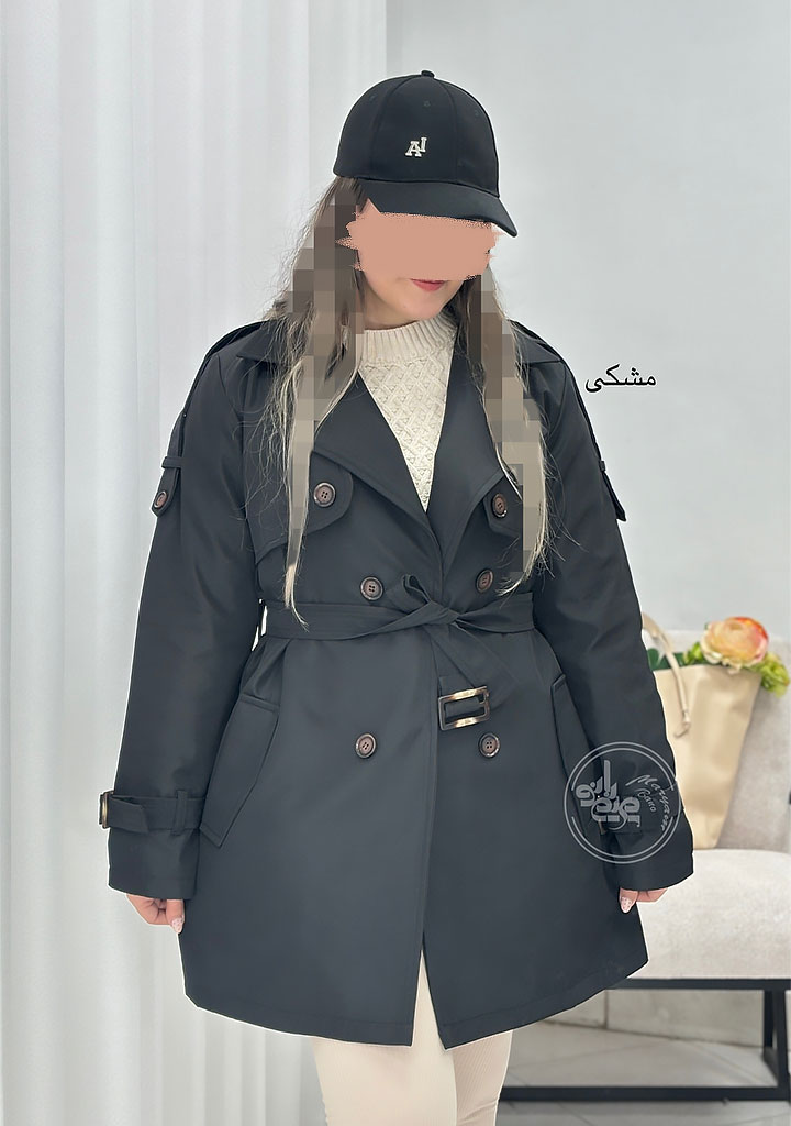 بارونی-آستردار-السا-مشکی بارونی-آستردار-السا-مشکی