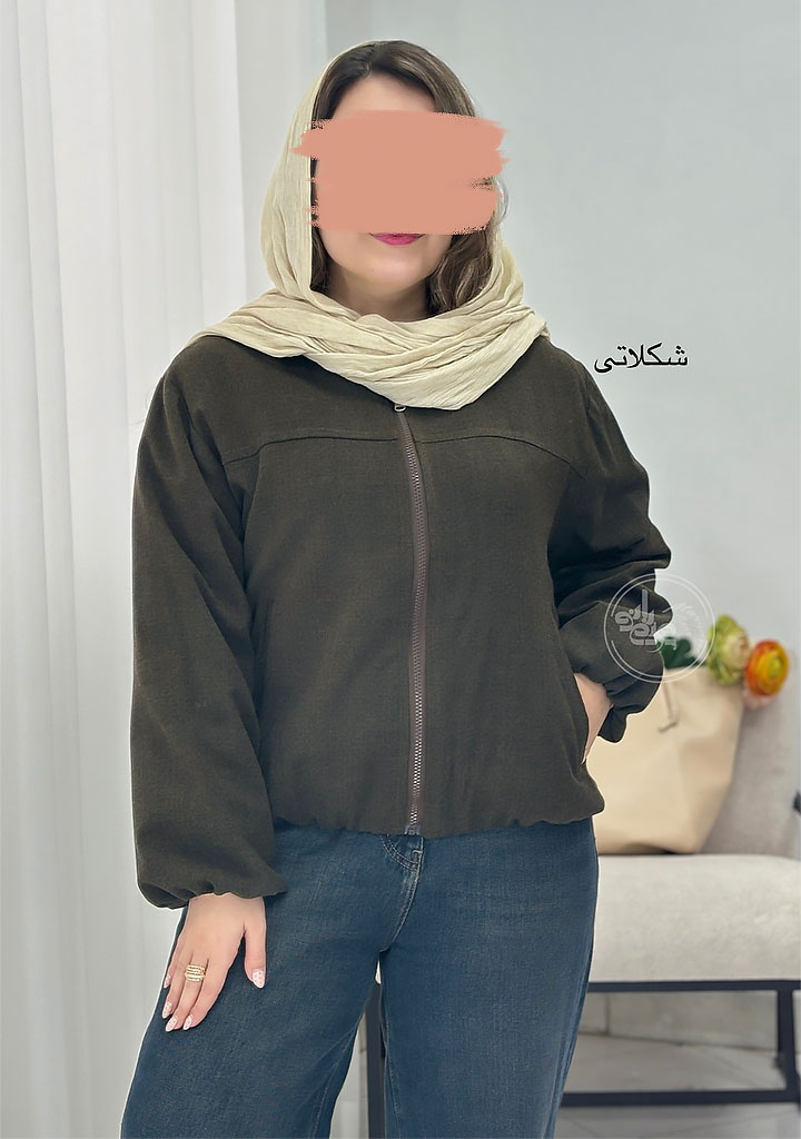 بامبر-جکت-دایان-شکلاتی بامبر-جکت-دایان-شکلاتی