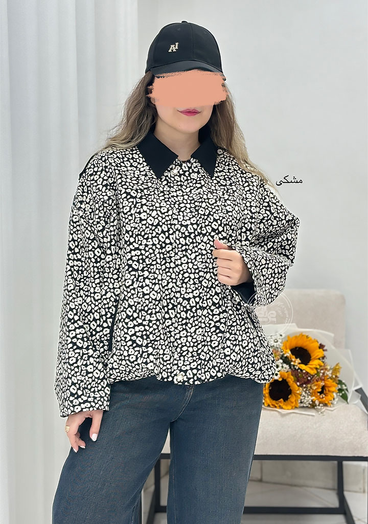 بامبر-جکت-پلنگی-مشکی بامبر-جکت-پلنگی-مشکی