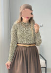 بلوز-پلنگی-موکا